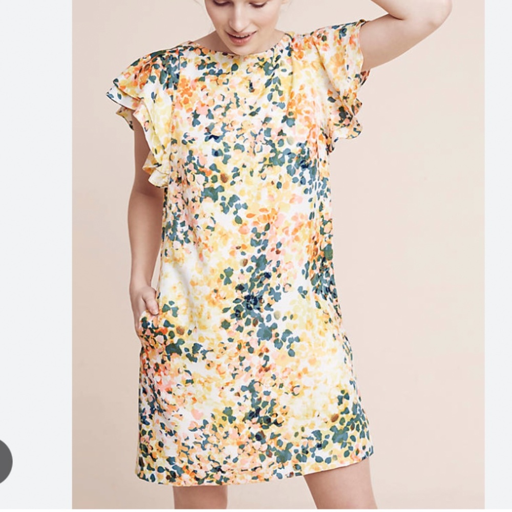 Donna Morgan Flutter Sleeve Dress from Anthropologie Size 4